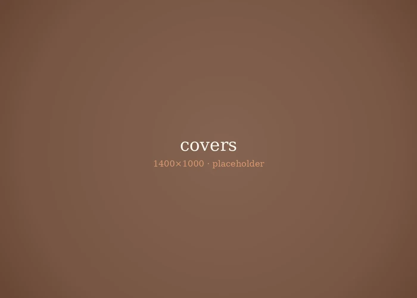 Covers — copertina